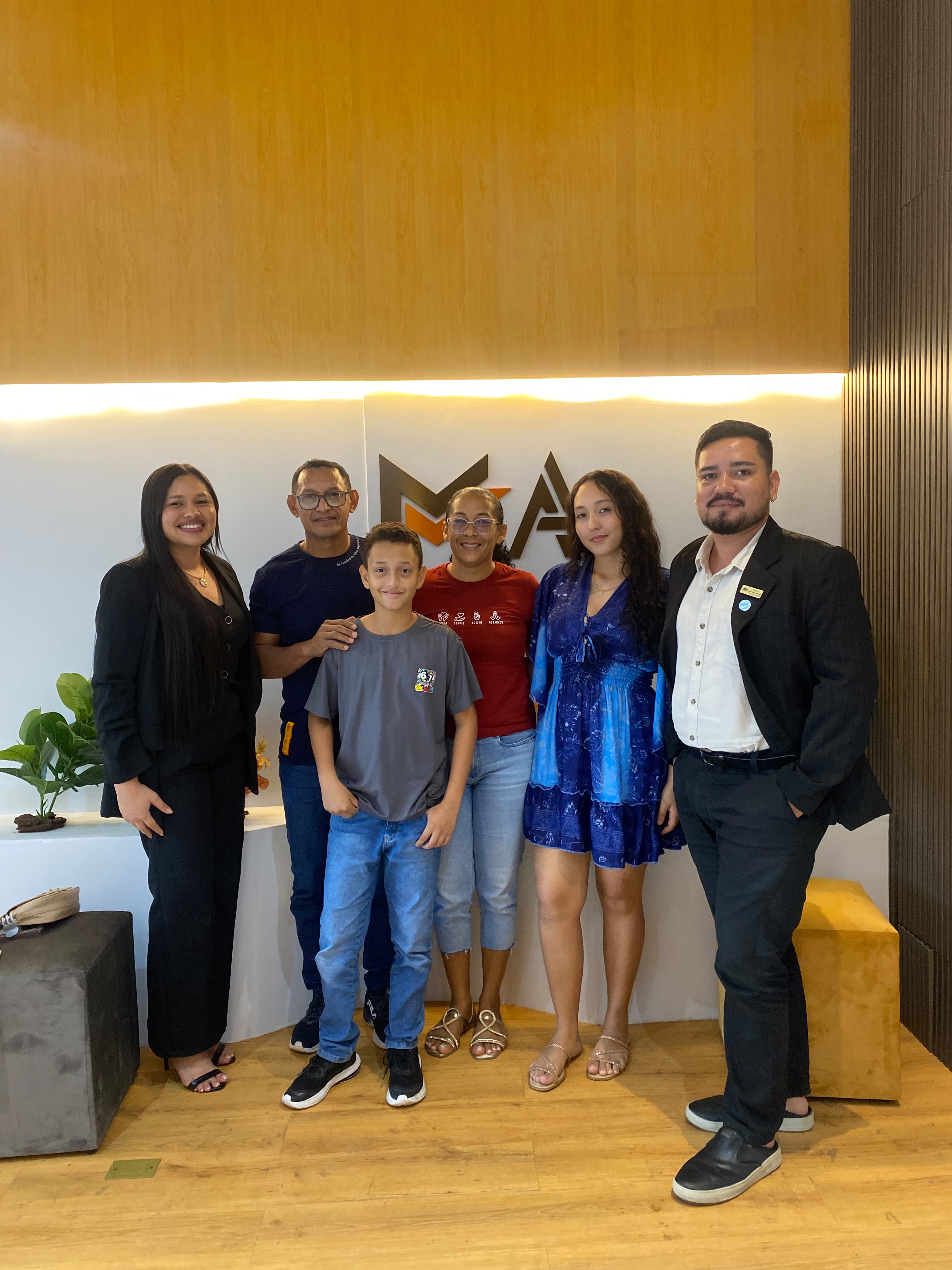Família contemplada na MA Soluções Financeiras